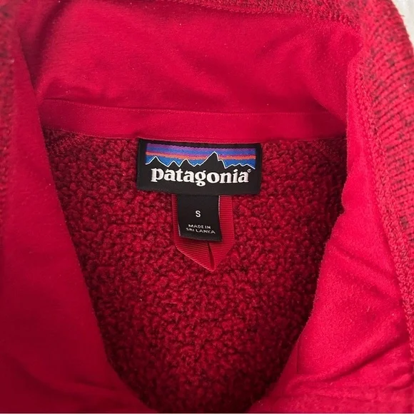Patagonia Better Sweater Vest Red Full Zip Men's size Small Unisex - Picture 9 of 14